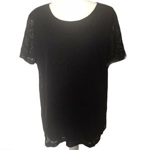 SOLD☀️Covington Black Lace Blouse